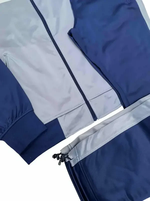 Men’s 2-Piece Tracksuit Traditional Coral Blocks Active Track Jacket and Track pants Outfit- - 1