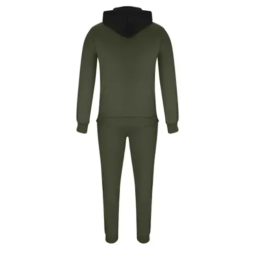 Men's 2 Pieces Cotton Set Henley Shirt Long Sleeve and Casual Pants Outfits Men's Tracksuits Two Piece Athletic Jogging Outfits Track Suits for Men Set, L&Army Green - 4