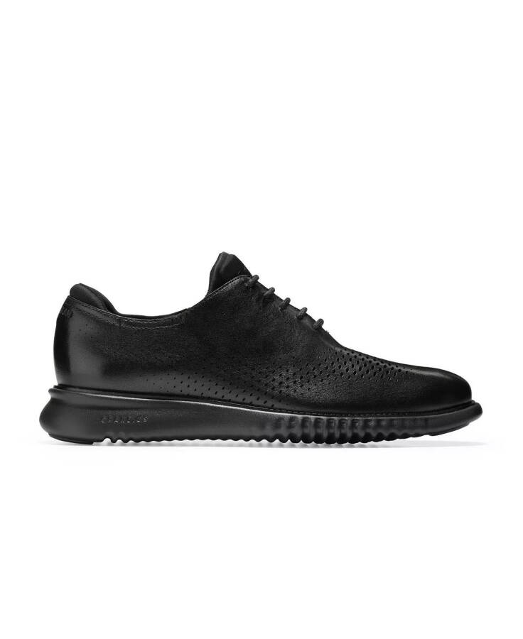 Men's 2.Zerogrand Laser Wing Oxford Shoes Black, Black - 2