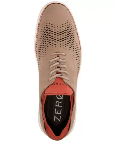 Men's 2.Zerogrand Laser Wing Oxford Shoes - Dark Latte Nubuck - 4