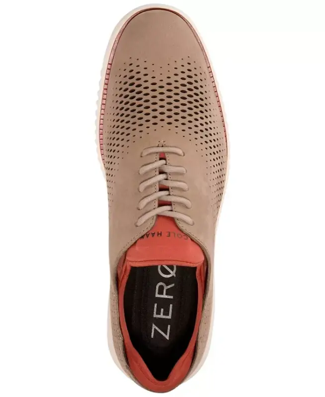 Men's 2.Zerogrand Laser Wing Oxford Shoes - Dark Latte Nubuck - 4