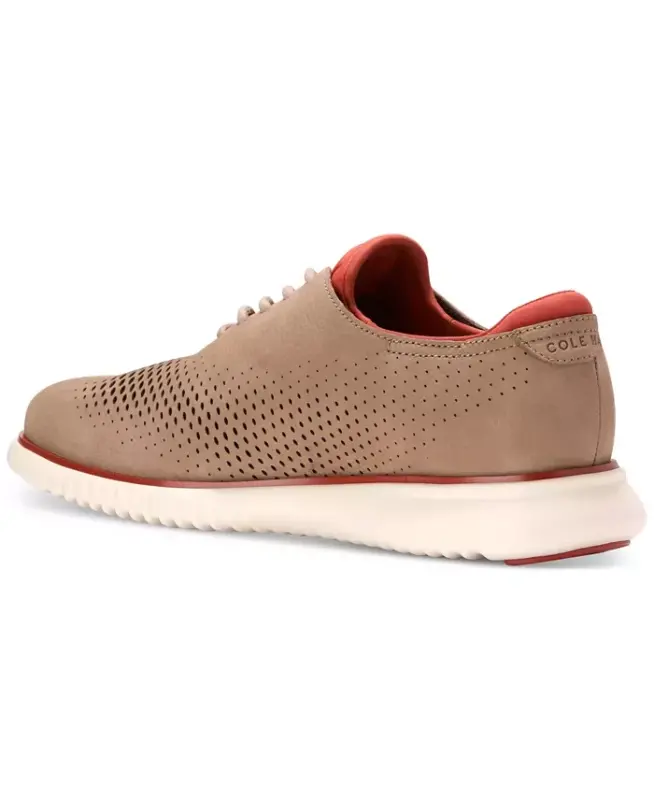 Men's 2.Zerogrand Laser Wing Oxford Shoes - Dark Latte Nubuck - 6