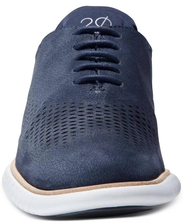 Men's 2.Zerogrand Laser Wing Oxford Shoes Marine Blue/optic White - 4