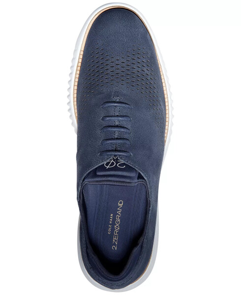 Men's 2.Zerogrand Laser Wing Oxford Shoes Marine Blue/optic White - 5