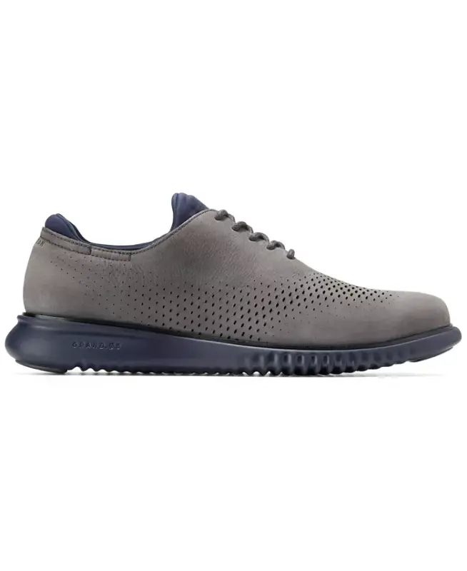 Men's 2.Zerogrand Laser Wing Oxford Shoes - Raven Nubuck - 2