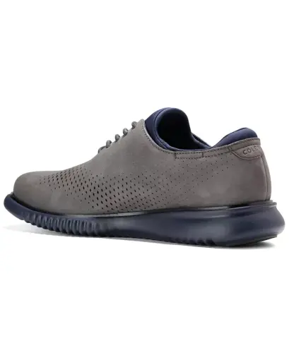 Men's 2.Zerogrand Laser Wing Oxford Shoes - Raven Nubuck - 6