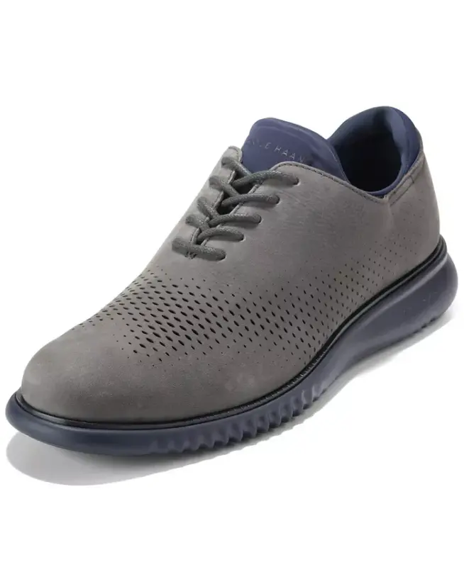 Men's 2.Zerogrand Laser Wing Oxford Shoes - Raven Nubuck - 7