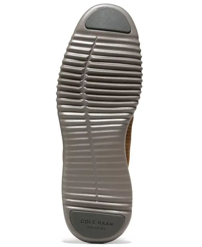 Men's 2.Zerogrand Laser Wing Oxford Shoes - Spiced Brown Suede - 3