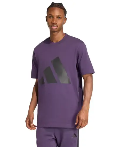 Men's 3-Bar Logo Graphic Cotton T-Shirt - Aurora Plum 