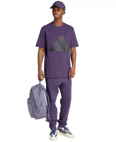 Men's 3-Bar Logo Graphic Cotton T-Shirt - Aurora Plum - ADIDAS (1)