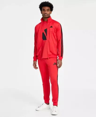 Men's 3 Bar Logo Graphic Cotton T-Shirt-Purrub/bla - ADIDAS (1)