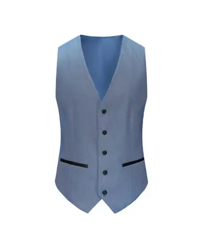 Men's 3 Piece Birdseye Peak Lapel Tuxedo Set - GINO VITALE (1)