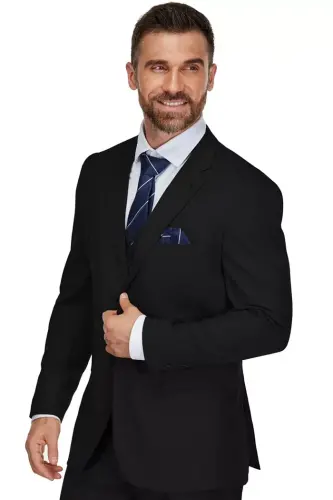 Men's 3-Piece Classic Fit Performance Stretch Suit - BRAVEMAN (1)