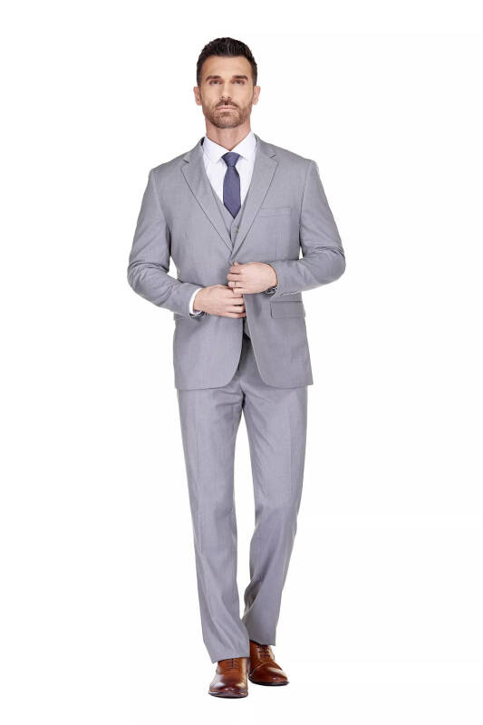 Men's 3-Piece Classic Fit Performance Stretch Suit - 2