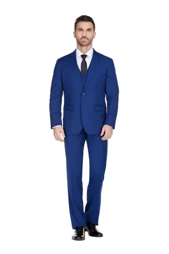 Men's 3-Piece Classic Fit Performance Stretch Suit - BRAVEMAN (1)