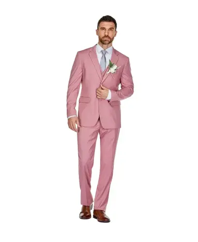 Men's 3-Piece Classic Fit Performance Stretch Suit - BRAVEMAN (1)