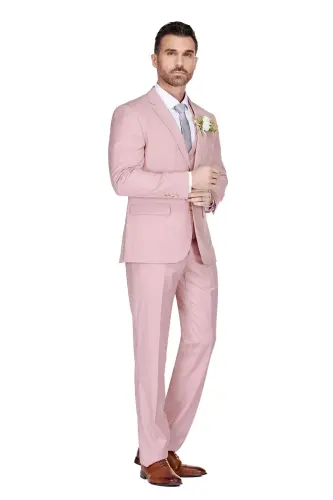 Men's 3-Piece Classic Fit Performance Stretch Suit - 3