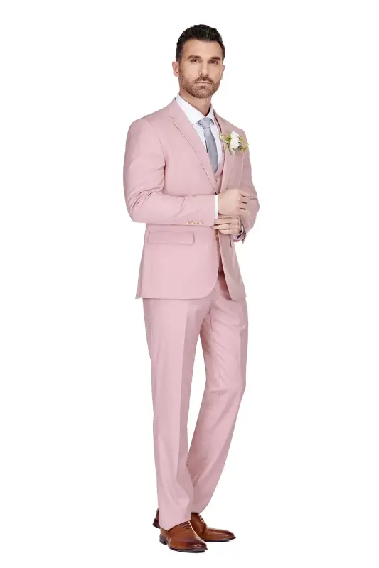 Men's 3-Piece Classic Fit Performance Stretch Suit - 3