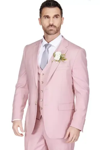 Men's 3-Piece Classic Fit Performance Stretch Suit - BRAVEMAN (1)