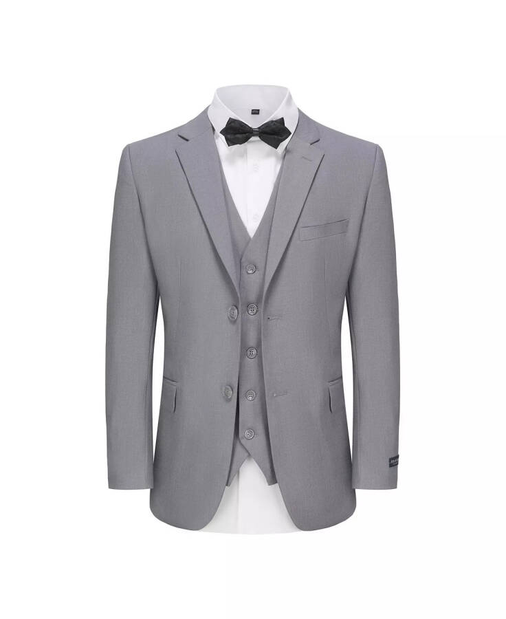 Men's 3-Piece Classic Fit Performance Stretch Suit Grey - 1