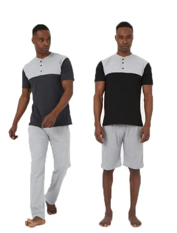 Men's 3-Piece Pajama Set 6825 - BÜYÜKBEDENIZ