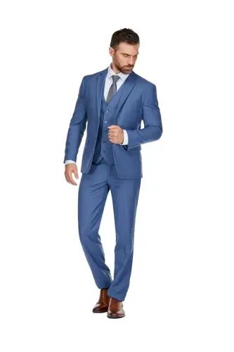 Men's 3-Piece Premium Vested 3-Piece Slim Fit Suit - 5