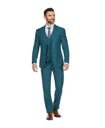 Men's 3-Piece Premium Vested 3-Piece Slim Fit Suit - 5
