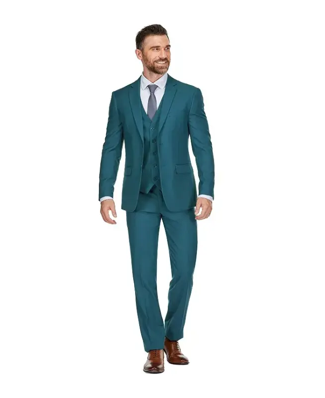 Men's 3-Piece Premium Vested 3-Piece Slim Fit Suit - 5