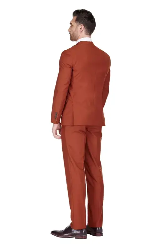 Men's 3-Piece Premium Vested 3-Piece Slim Fit Suit - 3