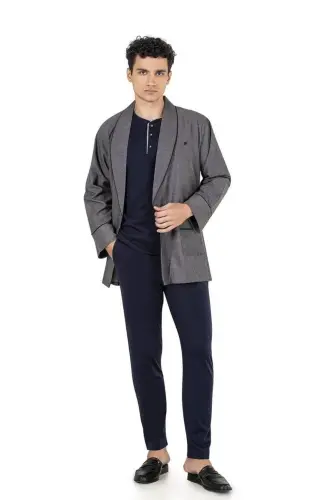 Men's 3-Piece Short-Sleeved Pajama Set - 4