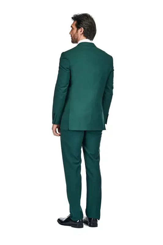 Men's 3-Piece Slim Fit Tuxedo with Peak Lapel - 3
