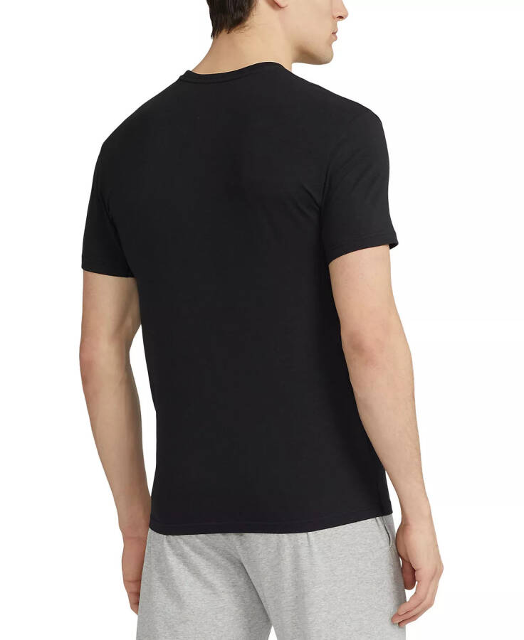 Men's 3-Pk. 4D Flex Cooling Crewneck Undershirts Polo Black - 3