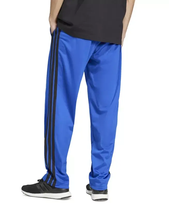 Men's 3-Stripes Regular Open Hem Track Pants - Team Royal/Blue - 4