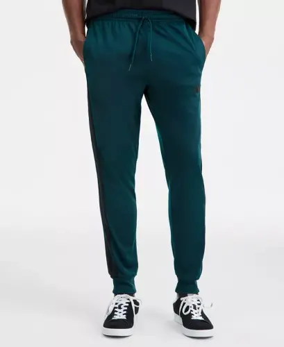 Men's 3-Stripes Tricot Regular Tapered Track Pants - Aurora Ivy 