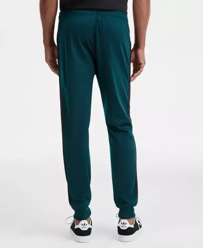 Men's 3-Stripes Tricot Regular Tapered Track Pants - Aurora Ivy - 2