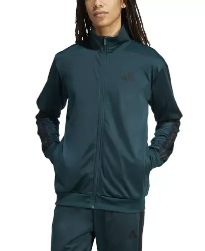 Men's 3 Stripes Tricot Regular Track Jacket - Aurora Ivory 