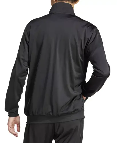 Men's 3 Stripes Tricot Regular Track Jacket-Black - 6