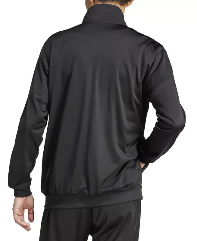 Men's 3 Stripes Tricot Regular Track Jacket-Black - 3