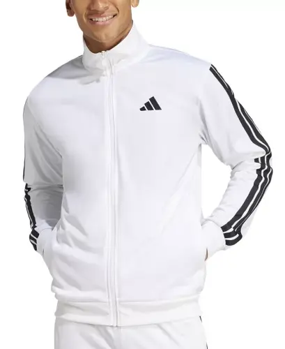 Men's 3 Stripes Tricot Regular Track Jacket - White 