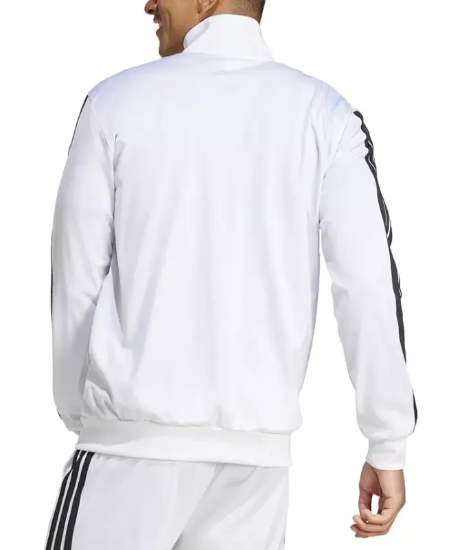 Men's 3 Stripes Tricot Regular Track Jacket - White - 3