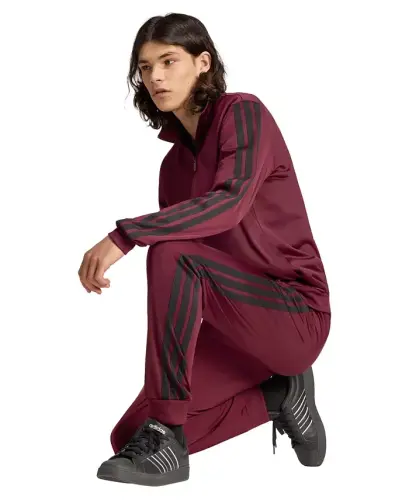 Men's 3-Stripes Tricot Track Jacket - Maroon - ADIDAS (1)