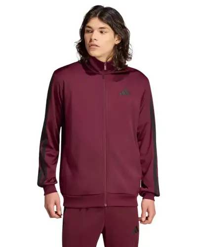 Men's 3-Stripes Tricot Track Jacket - Maroon - 1