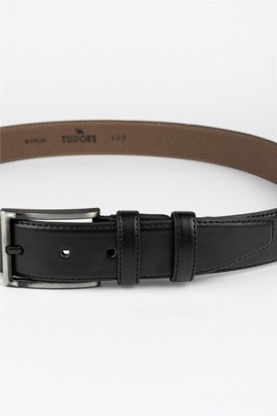 Men's 3.5 Cm Classic Black Belt - 4