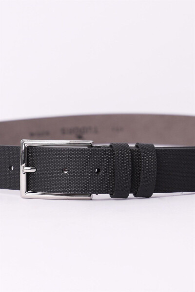 Men's 3.5 Cm Classic Black Belt - 2