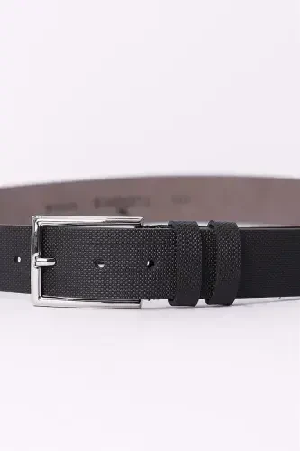 Men's 3.5 Cm Classic Black Belt - TUDORS (1)