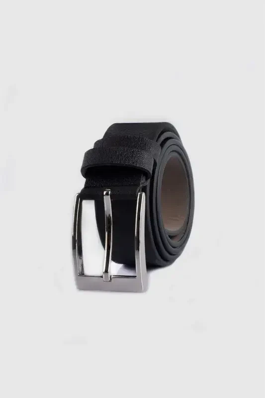 Men's 3.5 Cm Classic Black Belt - 1