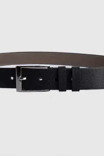 Men's 3.5 Cm Classic Black Belt - TUDORS (1)