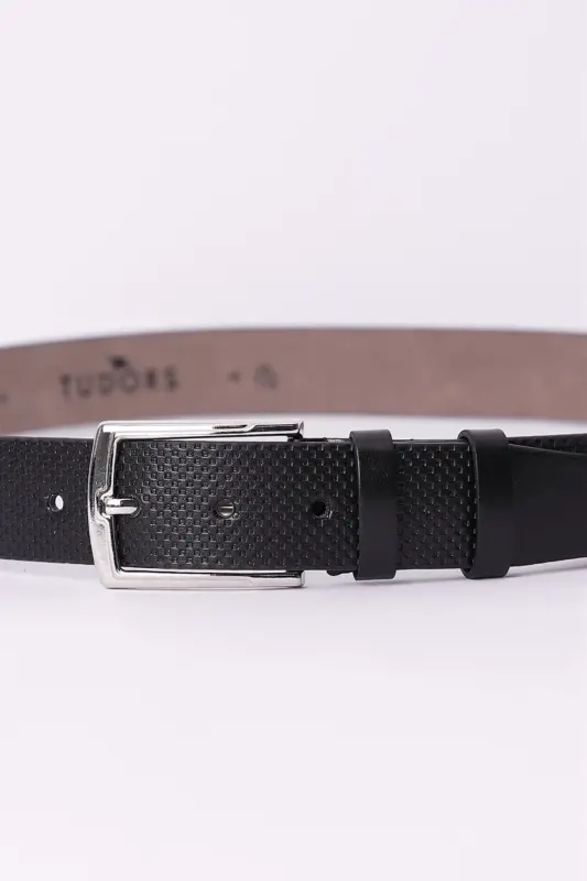 Men's 3.5 cm Classic Navy Blue Belt - Navy Blue2 - 2