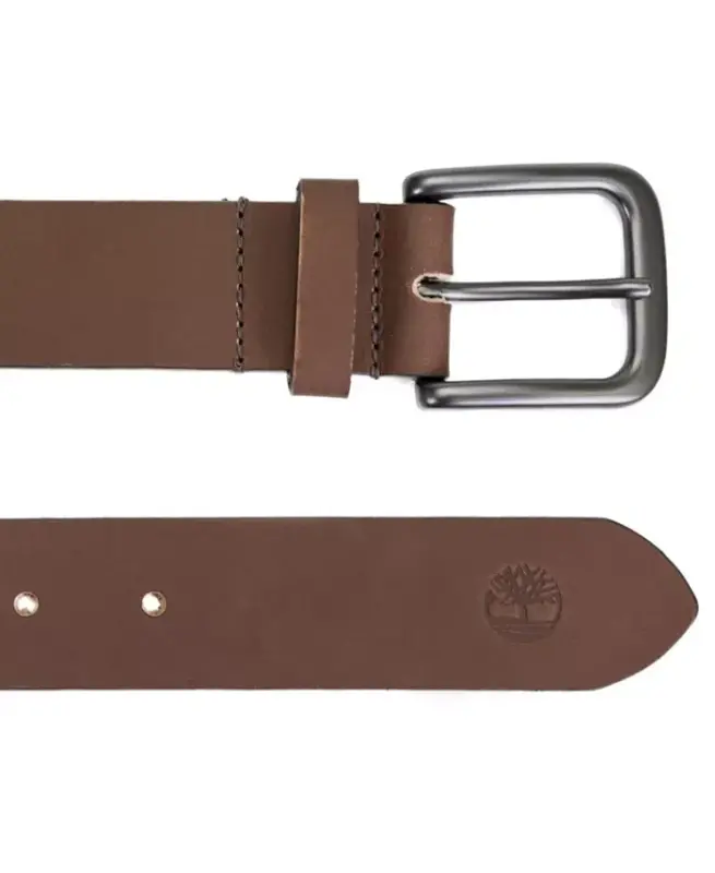 Men's 35mm Classic Jean Leather Belt-Brown - 2
