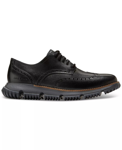 Men's 4.ZERØGRAND Winter Wingtip Oxford Dress Shoe Black Waterproof - 2